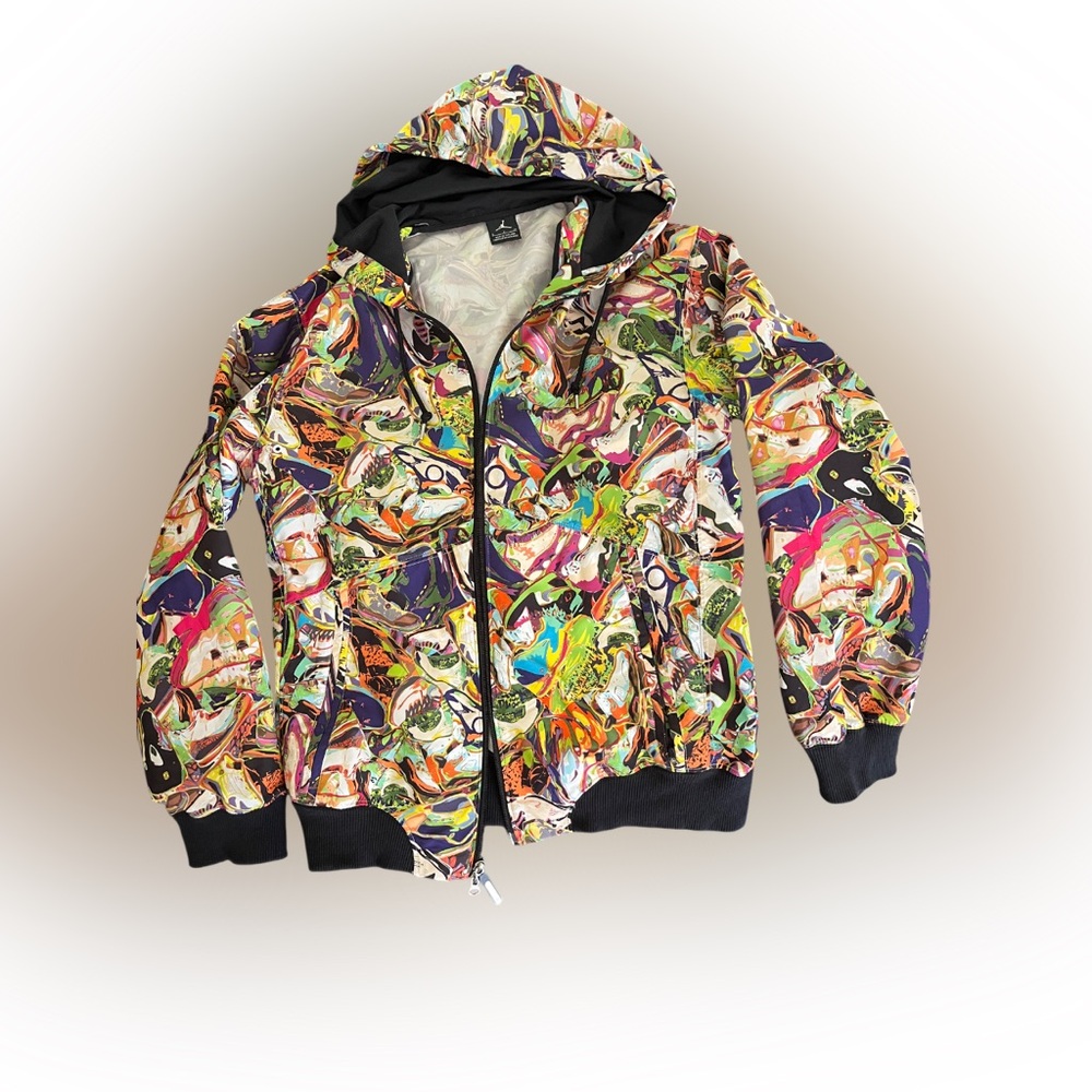 90’s Jordan Technicolor Hoodie - Size Small